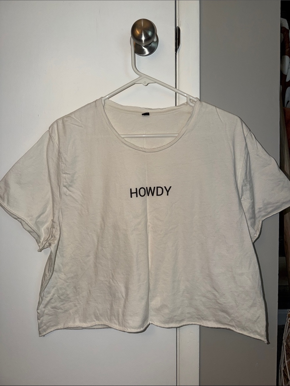 Howdy Graphic Crop Tee